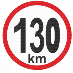 Рефлективна малка стикер - 130km