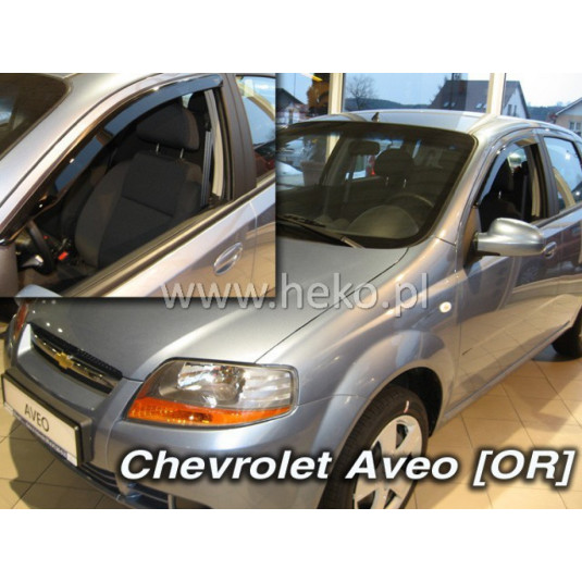 Дефлектори CHEVROLET Aveo 4D (+задни) Седан (2004-2006)