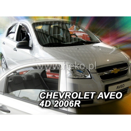 Дефлектори CHEVROLET Aveo 4D (+задни) Седан (2006-2011)