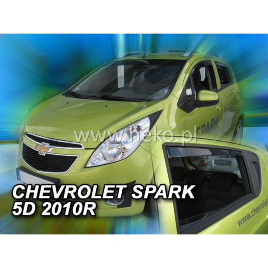 Дефлектори CHEVROLET Spark 5D (+задни) (от 2010)
