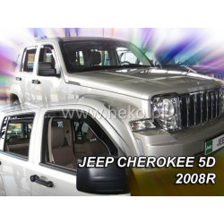 Дефлектори JEEP Cherokee 5D (+задни) (2008-2013)