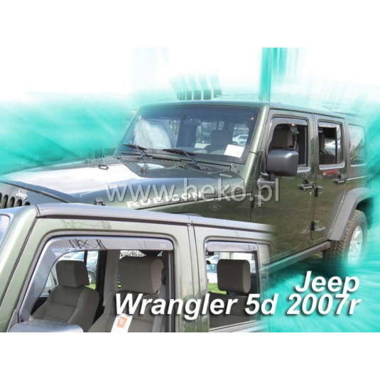 Дефлектори JEEP Wrangler 5D (+задни) (от 2007)