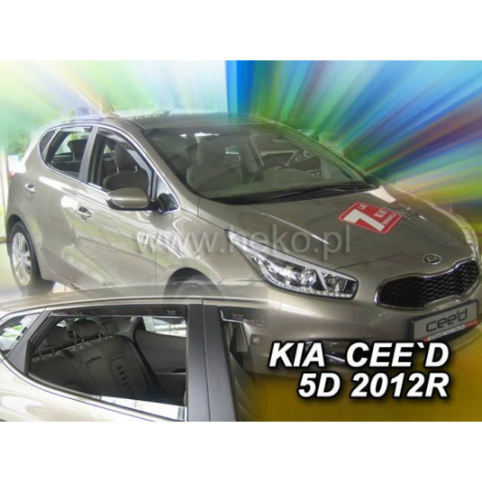 Дефлектори KIA Ceed 5D (+задни) (2012-2018)