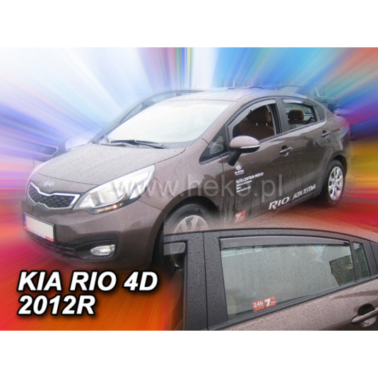 Дефлектори за KIA Rio 5D (+задни) Sedan (2011-2017)