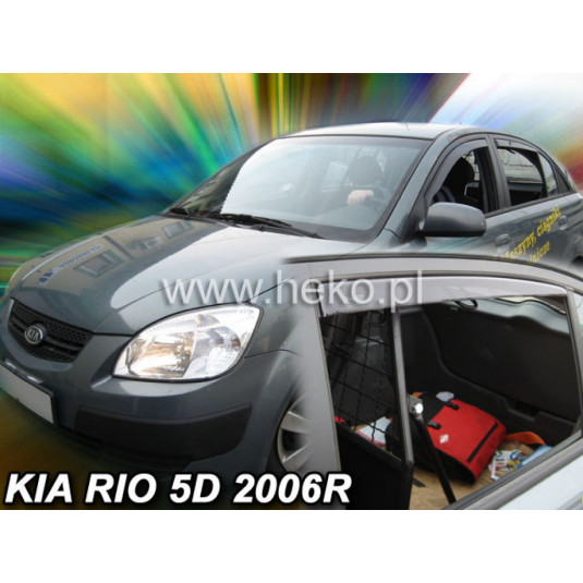 Дефлектори KIA Rio 4D (+задни) Sedan (2005-2011)