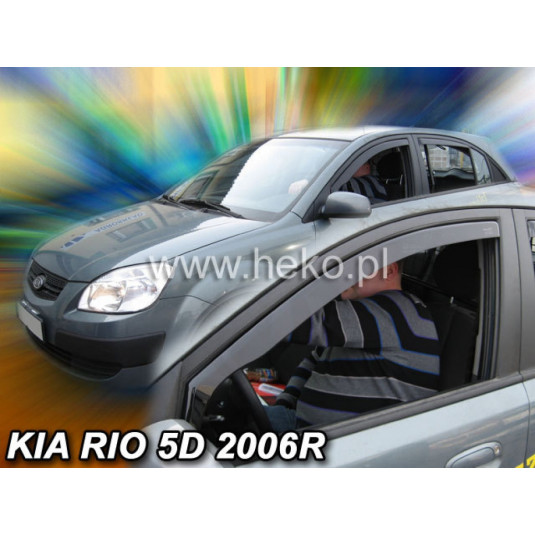 Дефлектори KIA Rio 4/5D (2005-2011)