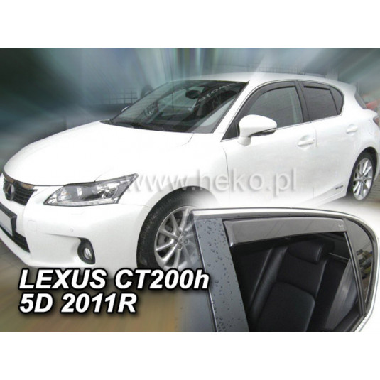 Дефлектори LEXUS CT 200H 5D (+задни) (от 2011)