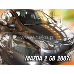 Дефлектори MAZDA 2 5D (+задни) (2007-2009)