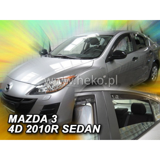 Дефлектори MAZDA 3 4D (+задни) Седан (2009-2014)