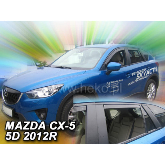 Дефлектори MAZDA CX-5 5D (+задни) (от 2012)