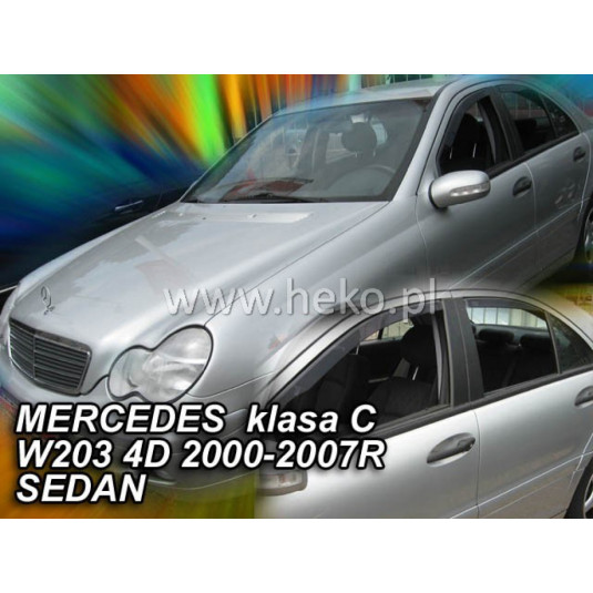Дефлектори MERCEDES C-Class W203 4D (+задни) Sedan (2000-2007)