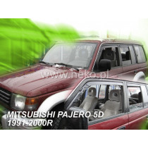 Дефлектори MITSUBISHI Pajero 5D (+задни) (1991-2000)