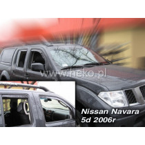 Дефлектори NISSAN Navara Pick up 4D (+задни) (2005-2014)