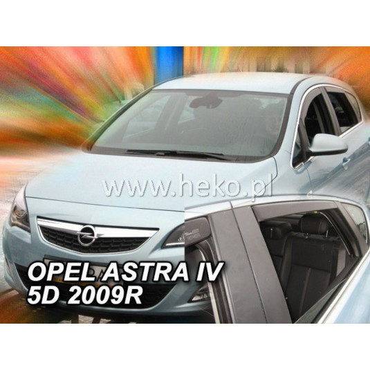 Дефлектори OPEL Astra IV 5D (+задни) Sedan (2009-2015)
