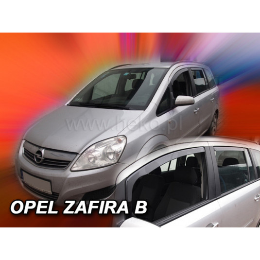 Дефлектори OPEL Zafira B 5D (+задни) (2005-2012)