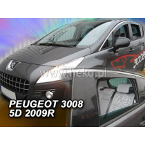 Дефлектори PEUGEOT 3008 5D (+задни) (2009-2016)