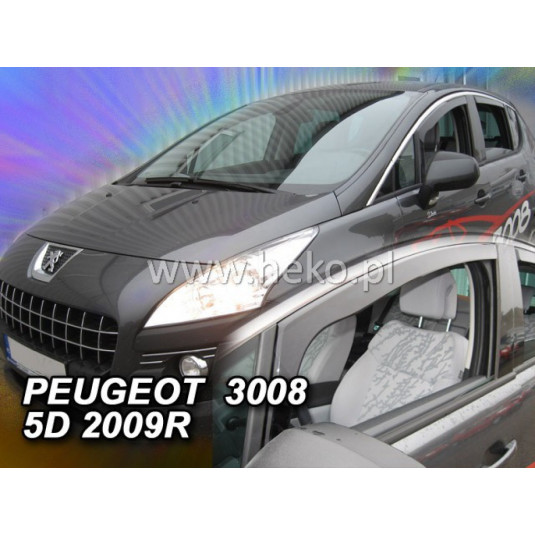 Дефлектори PEUGEOT 3008 5D (2009-2016)