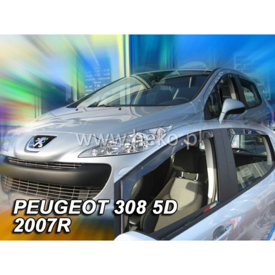 Дефлектори PEUGEOT 308 5D (+задни) Combi (2007-2013)
