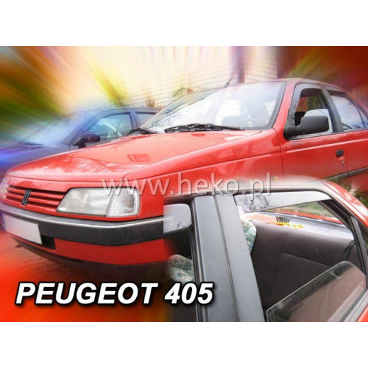 Дефлектори PEUGEOT 405 4D (+задни) Седан (1987-1995)