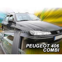 Дефлектори PEUGEOT 406 4D (+задни) Combi (1996-2004)