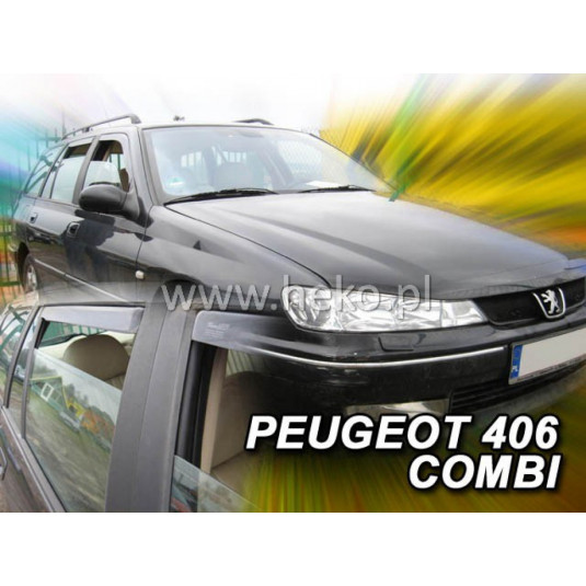 Дефлектори PEUGEOT 406 4D (+задни) Combi (1996-2004)