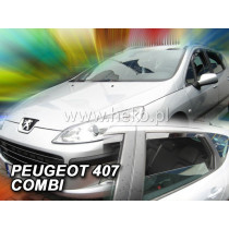 Дефлектори PEUGEOT 407 4D (+задни) SW (2004-2010)