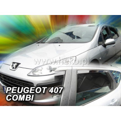 Дефлектори PEUGEOT 407 4D (+задни) SW (2004-2010)