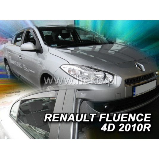 Дефлектори RENAULT Fluence 4D (+задни) (от 2010)