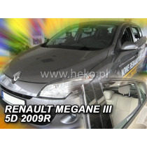Дефлектори RENAULT Megane III 5D (+задни) HB (2008-2015)
