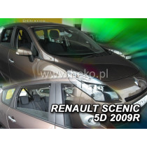 Дефлектори RENAULT Scenic 5D (+задни) (2009-2016)