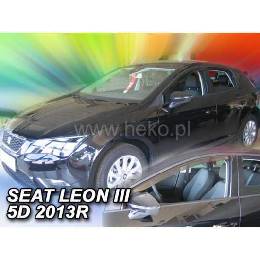 Дефлектори SEAT Leon III 5D (+задни) HB (от 2013)