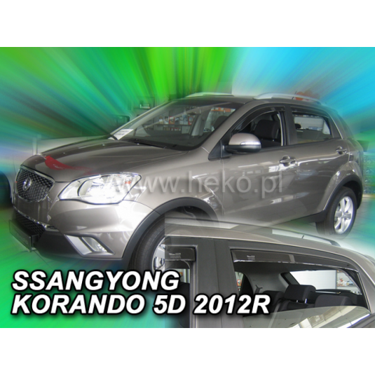 Дефлектори SSANG-YONG Korando 5D (+задни) (от 2012-2019)