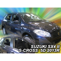 Дефлектори SUZUKI SX4 S-Cross 5D (+задни) HB (от 2013)