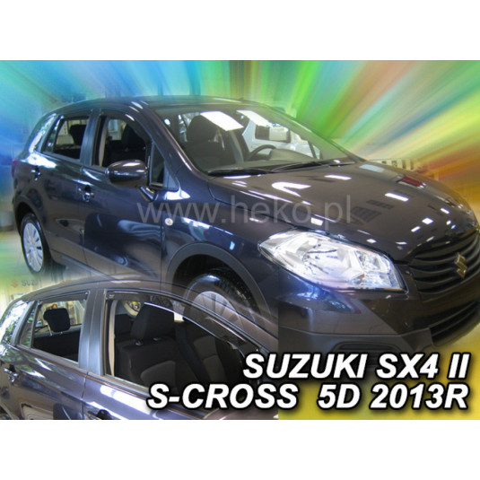 Дефлектори SUZUKI SX4 S-Cross 5D (+задни) HB (от 2013)