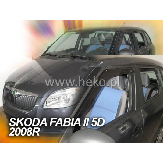 Дефлектори ŠKODA Fabia II 5D (+задни) Combi (2007-2014)