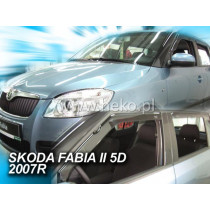 Дефлектори ŠKODA Fabia II 5D (+задни) HB (2007-2014)