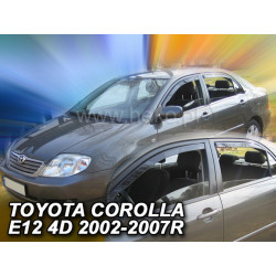 Дефлектори TOYOTA Corolla 4/5D (+задни) Седан (2002-2007)