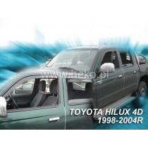 Дефлектори TOYOTA Hilux 4D (+задни) (1998-2005)