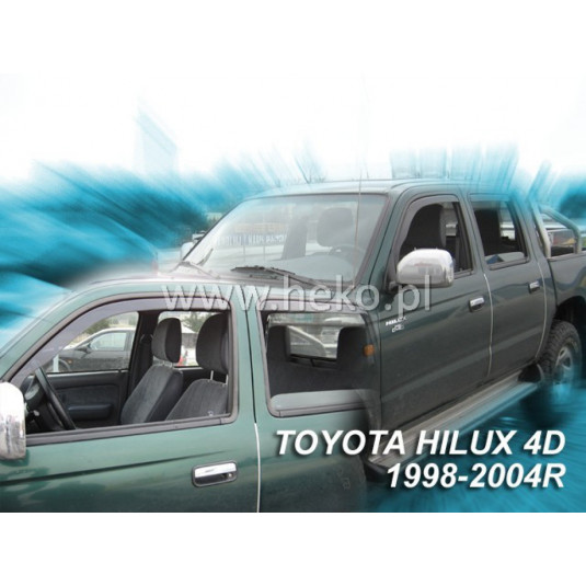 Дефлектори TOYOTA Hilux 4D (+задни) (1998-2005)