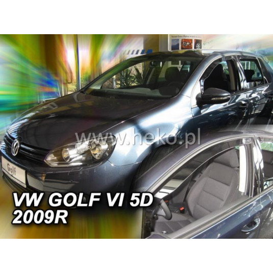 Дефлектори VOLKSWAGEN Golf VI 3D (2008-2012)