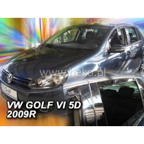 Дефлектори VOLKSWAGEN Golf VI 5D (+задни) HB (2008-2012)