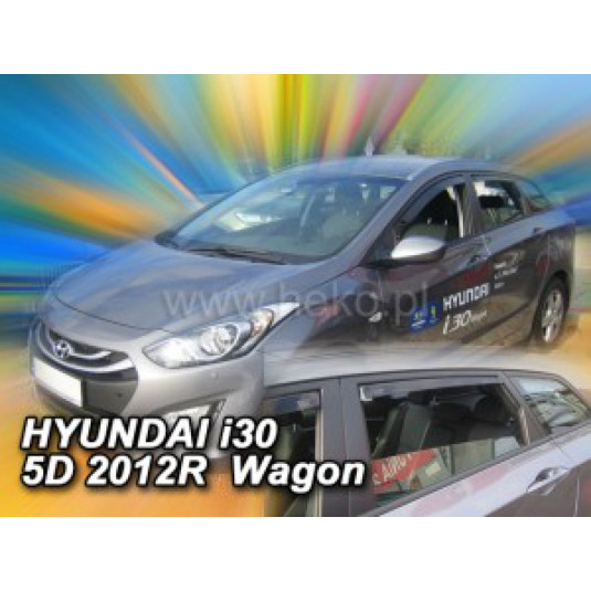 Дефлектори HYUNDAI i30 Wagon (+задни) (2012-2017)