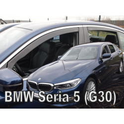 Дефлектори BMW 5 G30 4D (+задни) (от 2017)