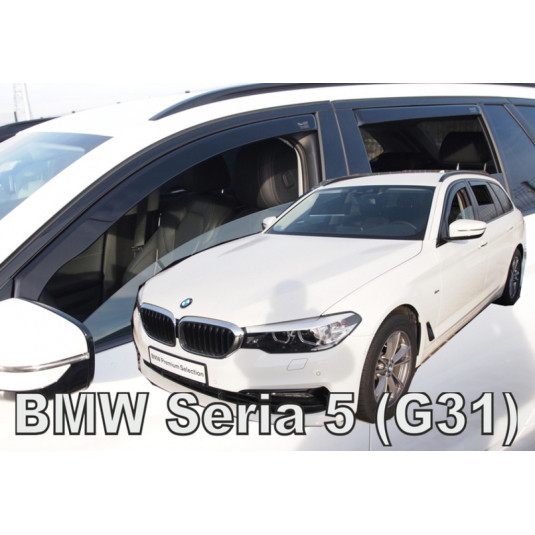 Дефлектори BMW 5 G31 5D (+задни) Tourier (от 2017)