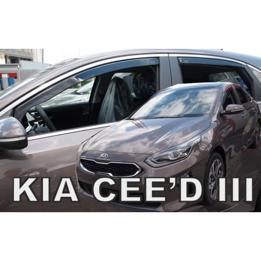 Дефлектори KIA Ceed 5D HTB (+задни) (от 2017)