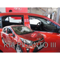 Дефлектори KIA Picanto III 5D (+задни) (от 2017)