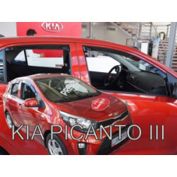 Дефлектори KIA Picanto III 5D (+задни) (от 2017)