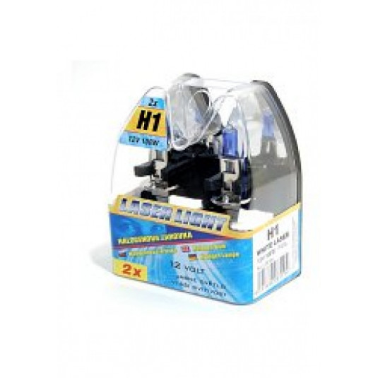 Халогенна лампа H1 12V 100W БЯЛА LASER 2бр.