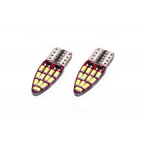 LED крушки CANBUS 24SMD 3014 T10e (W5W) White 12V (2бр.)