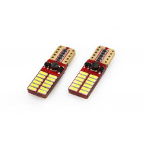 LED светлини CANBUS 24SMD 4014 T10e (W5W) White 12V/24V (2бр)